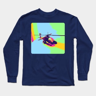 Apache Helicopter Long Sleeve T-Shirt